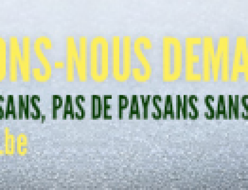 15 personnes/paysans occupent en ce moment le batîment de la DG Agriculutre à Bruxelles